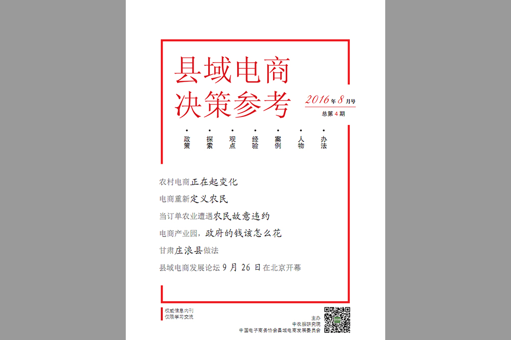 县域电商决策参考  2016年8月号